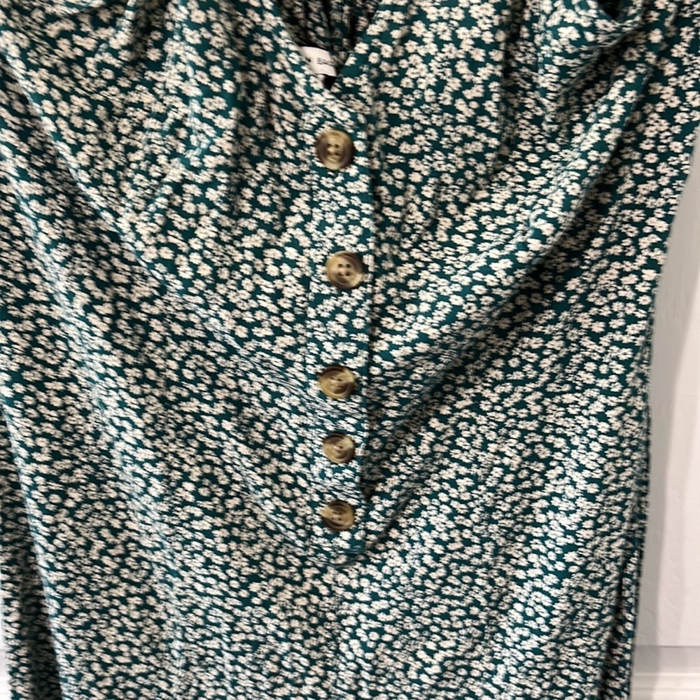 American Eagle Floral Halter Jumpsuit Wide Leg Romper Summer - Picture 6 of 8
